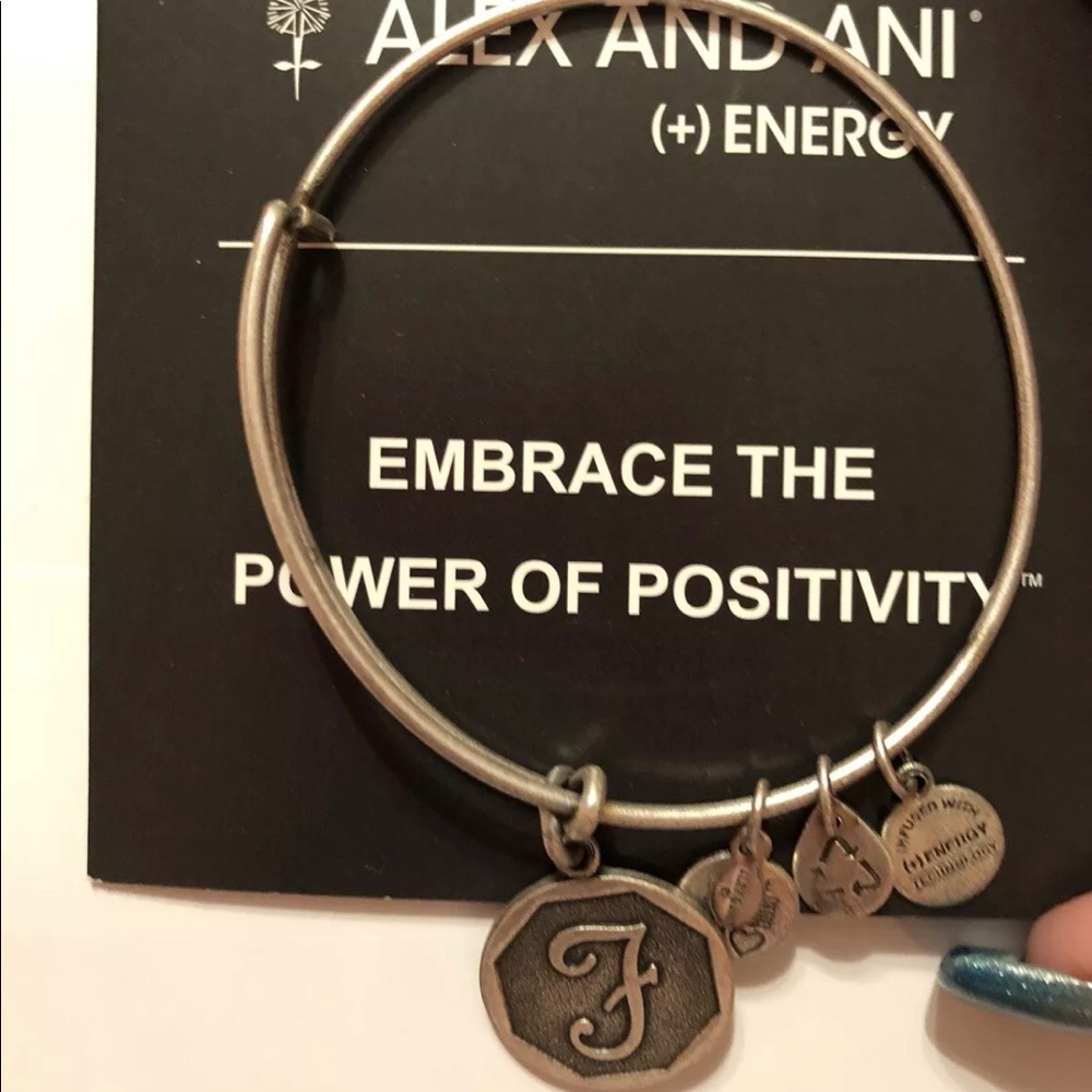 Alex and Ani F charm Silver. 21-8